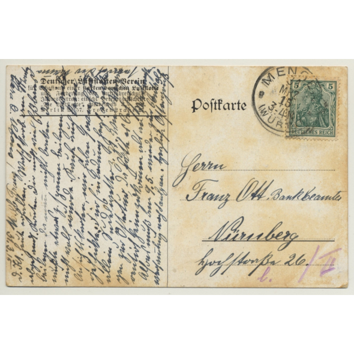 Luftflotten Verein: Abfahrt Deutscher Flieger / Geländeaufklärung (Vintage PC Aviation 1915)