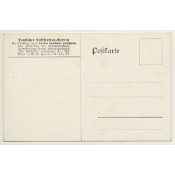 Luftflotte Begleitet Kriegsschiffe / Zeppelin (Vintage PC Aviation ~1910s)
