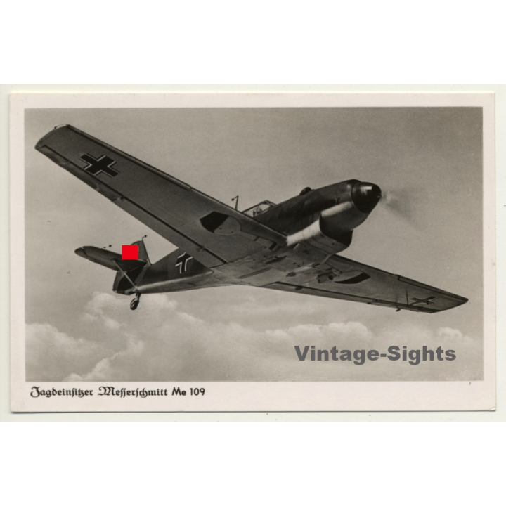 Jagdeinsitzer Messerschmitt Me 109 (Vintage RPPC Aviation 1943)