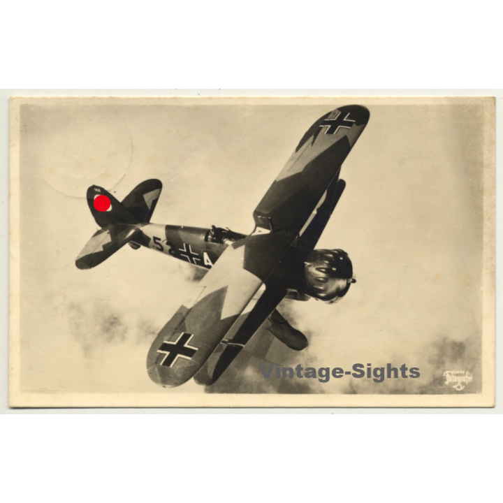 Luftwaffe: Henschel HS 123 (Vintage RPPC Aviation 1944)