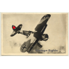 Luftwaffe: Henschel HS 123 (Vintage RPPC Aviation 1944)