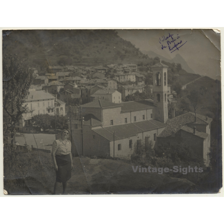 Brè, Lugano / Switzerland: View Over Village (Vintage Photo ~ 1920s/1930s)