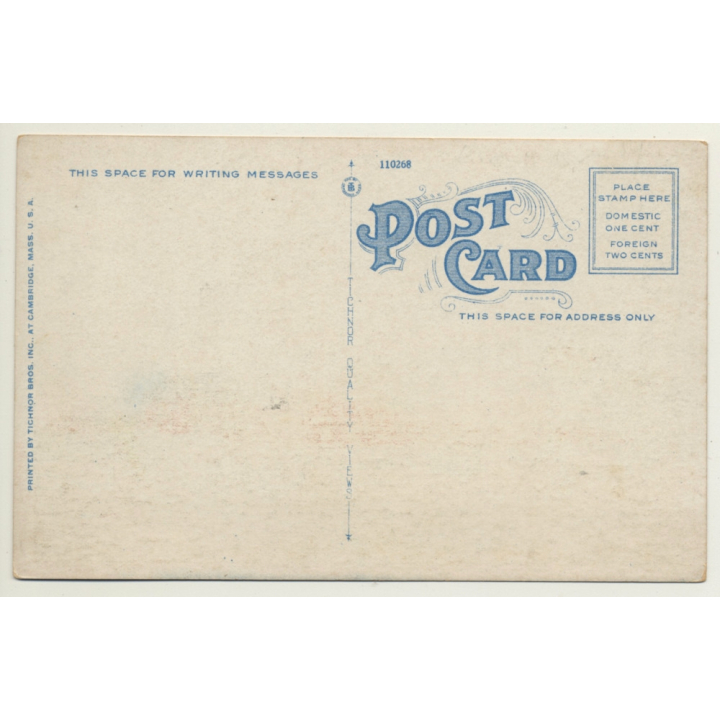 Boston Harbor / USA: Boston Light - Lighthouse (Vintage Postcard)