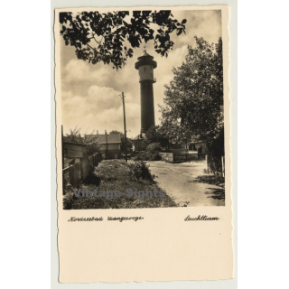 Wangerooge / Germany: Nordseebad - Leuchtturm (Vintage RPPC)