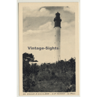 Bassin D'Arcachon - Cap Ferret / France: Lighthouse (Vintage Postcard)
