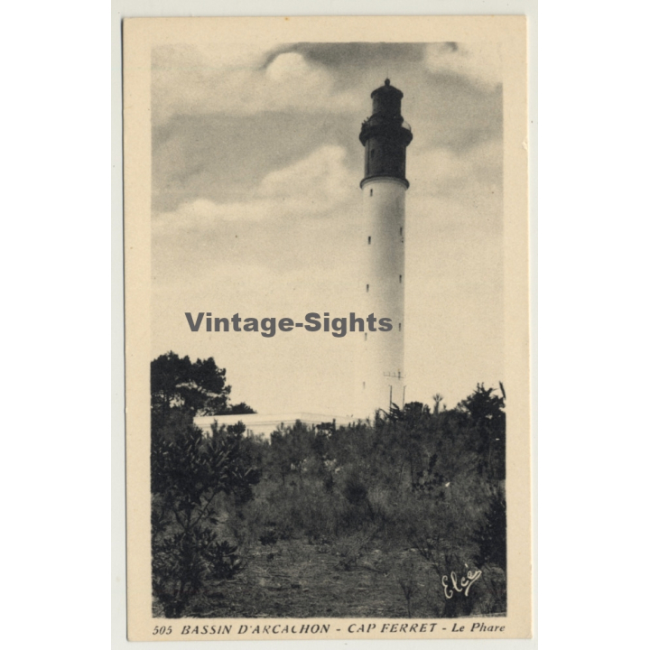 Bassin D'Arcachon - Cap Ferret / France: Lighthouse (Vintage Postcard)