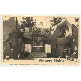 Africa: Opposing Entrance Of Missionary Church (Vintage RPPC ~1930s/1940s)