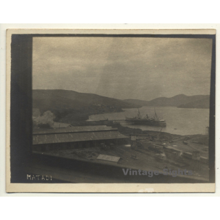 Matadi / Congo Belge: View Onto Port - Railways - Ship (Vintage Photo ~ 1910s/1920s)