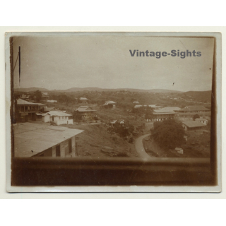 Congo Belge: View Over Unidentified Colonial Settlement (Vintage Photo 1910s/1920s)