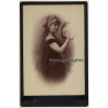 Günther / Bruxelles: Mme Hollanders / Headdress - Tambourine (Vintage Cabinet Card ~1900s)