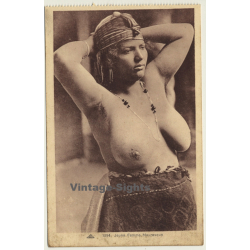 Jeune Femme Mauresque / Topless - Ethno - Traditional Clothes (Vintage Postcard C.A.P. ~1940s)