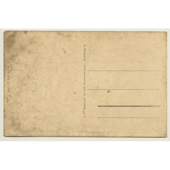 La Jolie Zineb / Topless - Ethno - Headscarf (Vintage Postcard C.A.P. ~1940s)