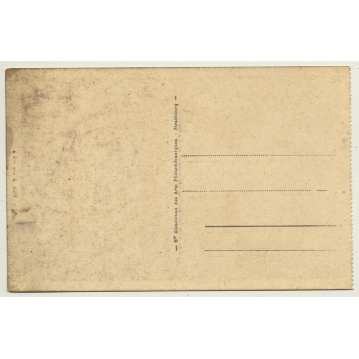 Petite Mère & Bébé / Topless - Ethno - Traditional Clothes (Vintage Postcard C.A.P. ~1940s)