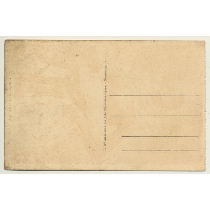 Etude De Nu Indigène *2 / Topless - Ethno - Sarong (Vintage Postcard C.A.P. ~1940s)