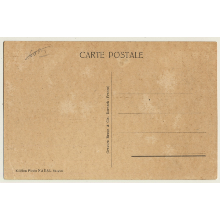 Annam / Vietnam: Femme Moïs / Asian Nude - Ethnic (Vintage Postcard ~1920s/1930s)