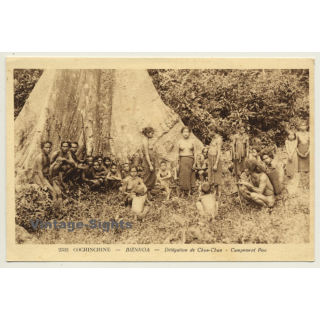 Cochinchine - Nienhoa / Vietnam: Group Chua-Chan - Ethnic (Vintage PC ~1920s/1930s)