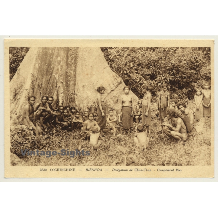 Cochinchine - Nienhoa / Vietnam: Group Chua-Chan - Ethnic (Vintage PC ~1920s/1930s)