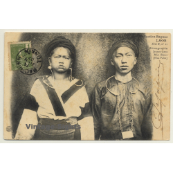 Laos / Indochina: Jeuns Gens - Méos Blans - Hua Pahn (Vintage PC 1907 Ethnic)