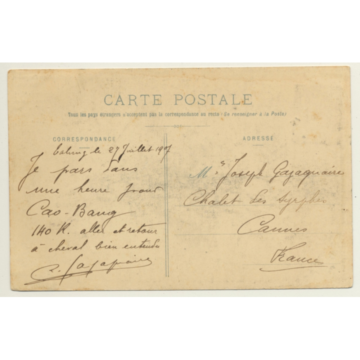 Laos / Indochina: Jeuns Gens - Méos Blans - Hua Pahn (Vintage PC 1907 Ethnic)