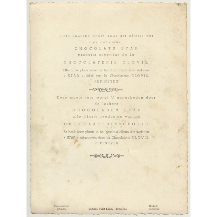 Cary Grant - United Artists - Chocolats Star (Vintage Photo United Artists)