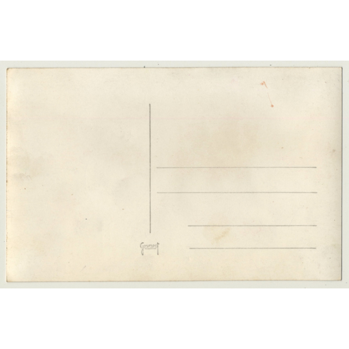 Nude Woman In Dungeon *4 / Hooded Men - BDSM (Hand Tinted RPPC ~1920s/1930s)