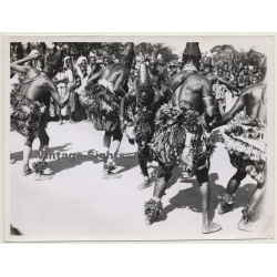 Africa: Indigenous Tribal Dancers In Action (Vintage Photo ~1950s)