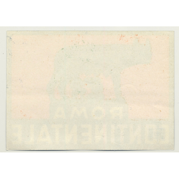 Rome / Italy: Hotel Continentale (Vintage Luggage Label ~1950s)