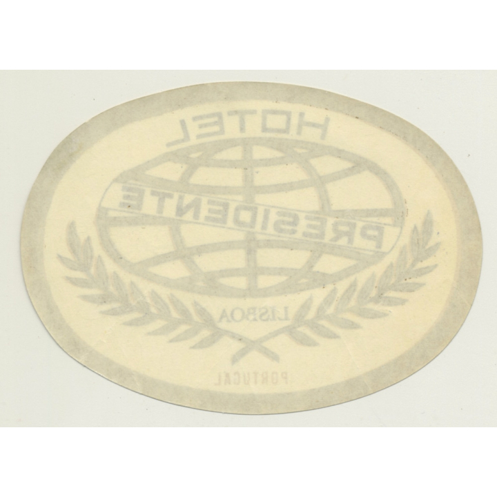 Lisbon - Lisboa / Portugal: Hotel Presidente (Vintage Luggage Label)