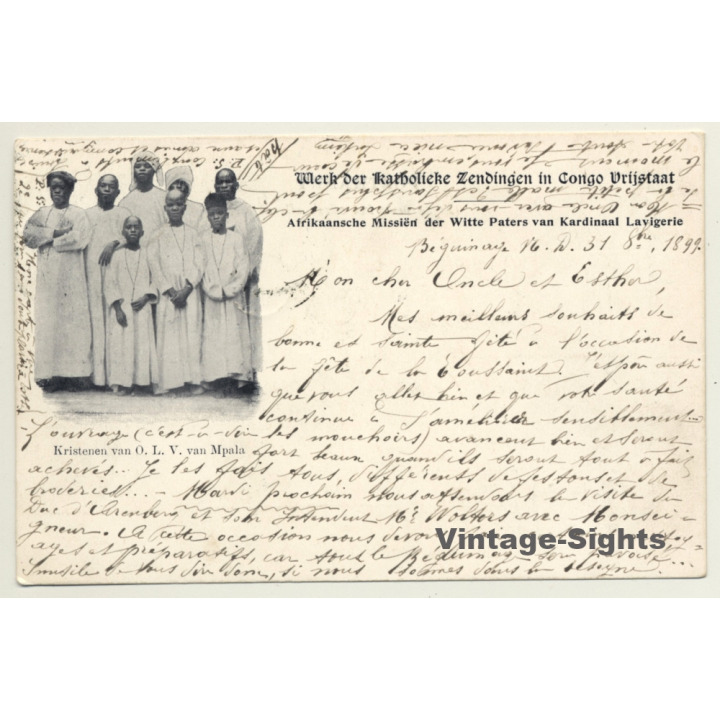 Congo Free State: Catholic Mission Of Cardinal Lavigerie (Vintage PC 1899)