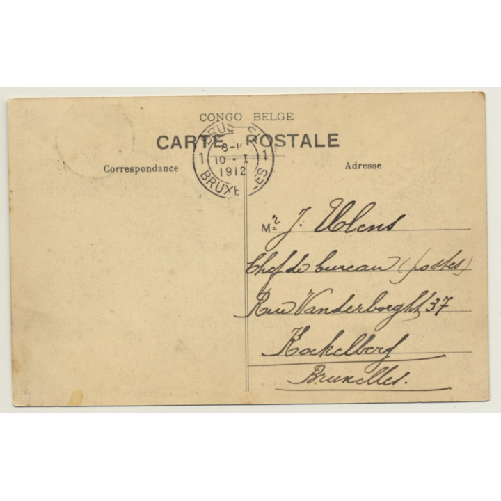 Boma / Congo Belge: Steamship At Landing Bridge / River (Vintage PC 1912)