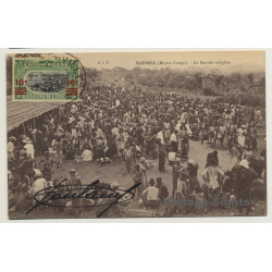 Madimba / Congo Belge: Le Marché Indigène (Vintage PC 1922)
