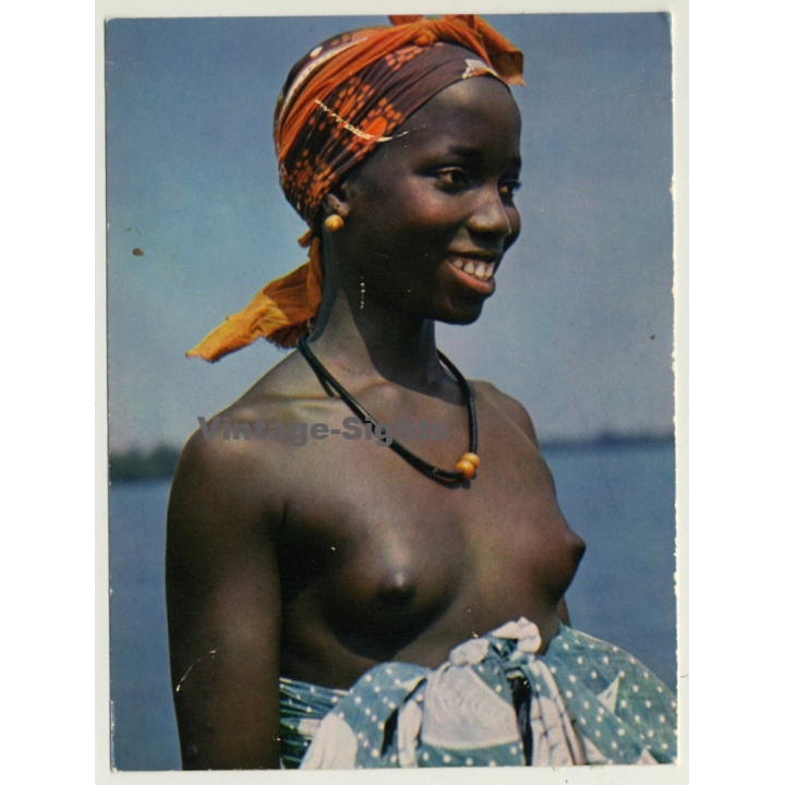 Africa: Sweet Topless Indigenous Girl / Ethno (Vintage RPPC)