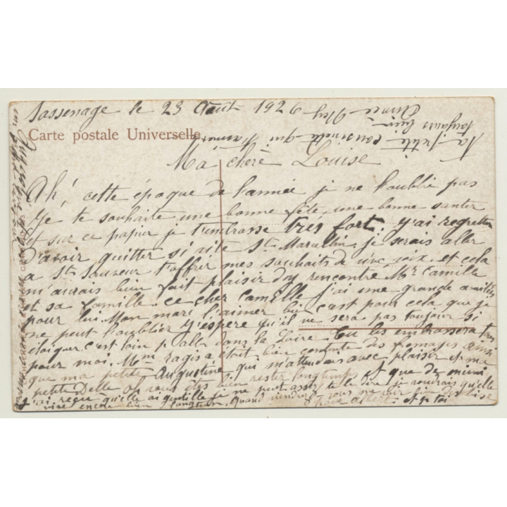 North Africa: Cour D'Une Maison Arabe / Natives - Ethno (Vintage PC 1926)