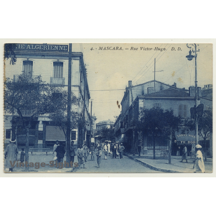 Mascara / Algeria: Rue Victor-Hugo / Companie Algérienne (Vintage PC 1931)