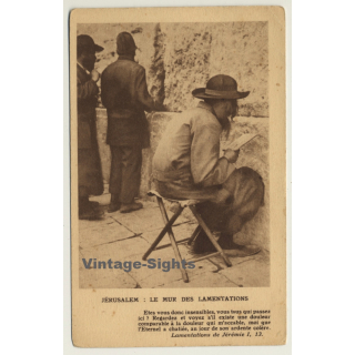 Jerusalem / Israel: Le Mur Des Lamentations / Wailing Wall (Vintage PC)