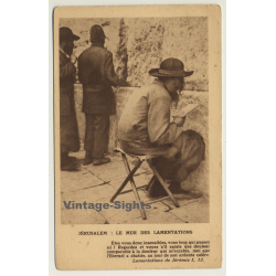 Jerusalem / Israel: Le Mur Des Lamentations / Wailing Wall (Vintage PC)