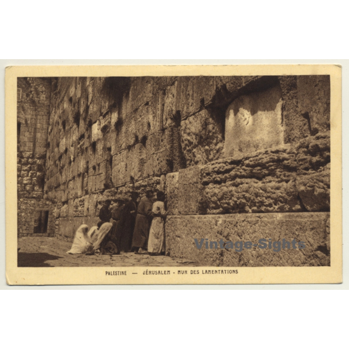 Jerusalem / Israel: Le Mur Des Lamentations *2 / Wailing Wall (Vintage PC)