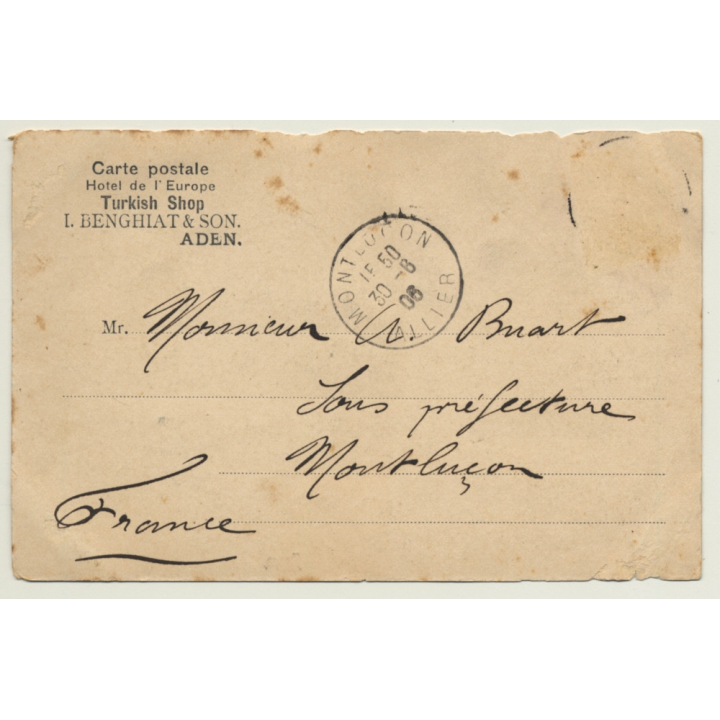 Aden / Yemen: The Crescent Steamer Point (Vintage PC 1906)