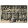 Laos: Femmes Lovés Buvant Le Vin De Riz (Vintage PC 1907 Ethno)