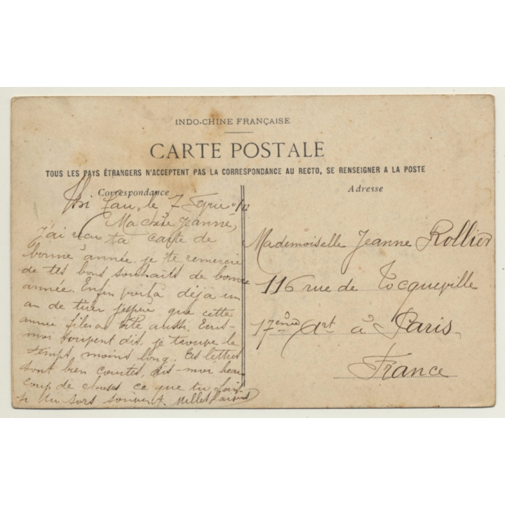 Tonkin / Vietnam: Petites Marchandes De Fleur (Vintage PC ~1900s Ethno)