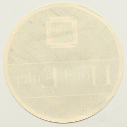 Basel / Switzerland: Hotel Euler  (Vintage Luggage Label)