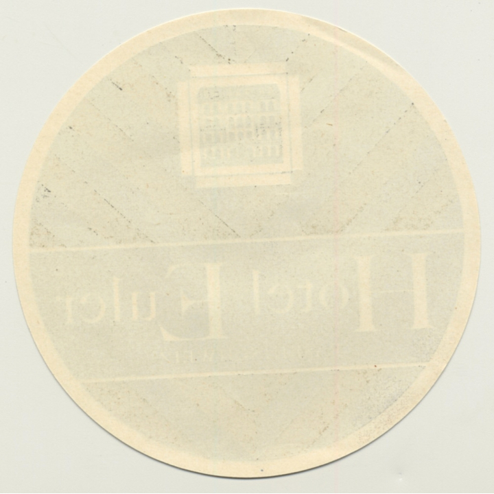 Basel / Switzerland: Hotel Euler  (Vintage Luggage Label)