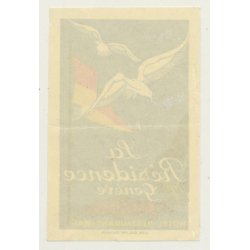 Geneva / Switzerland: Hotel La Résidence (Vintage Luggage Label)