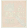 Paris / France: Hotel Edouard VII (Vintage Luggage Label)
