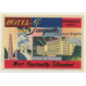 New Delhi / India: Hotel Janpath (Vintage Luggage Label)