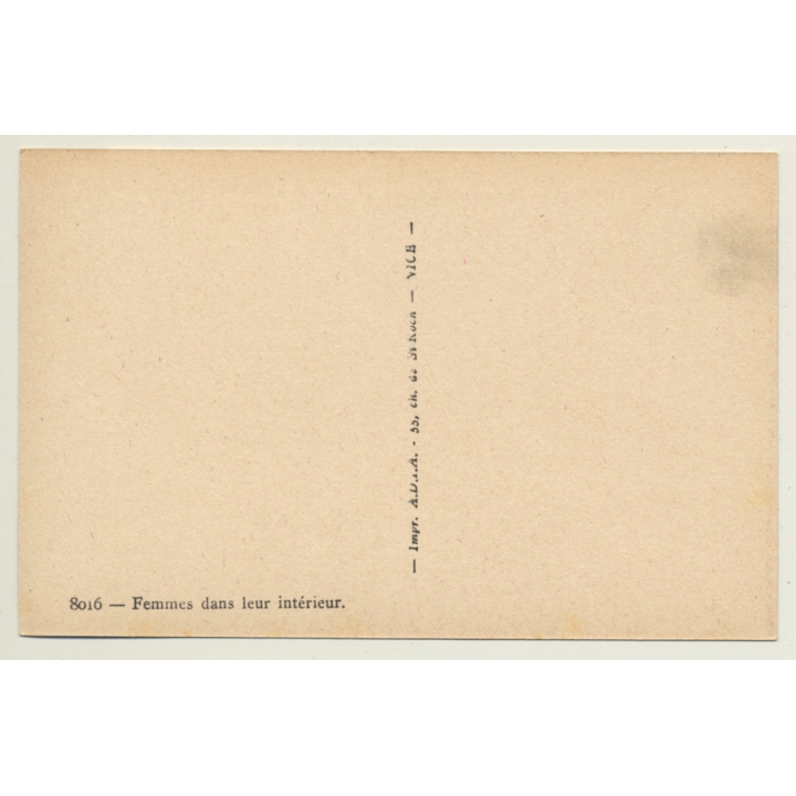 Femmes Dans Leur Intérieur / Nude - Ethnic (Vintage Postcard)
