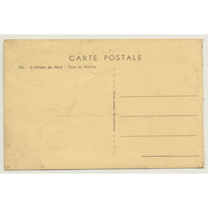 North Africa: Topless Maghreb Woman / Nude - Ethnic (Vintage Postcard)