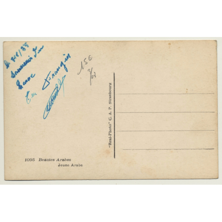 Jeune Arabe Femme / Nude - Ethnic (Vintage RPPC C.A.P.)