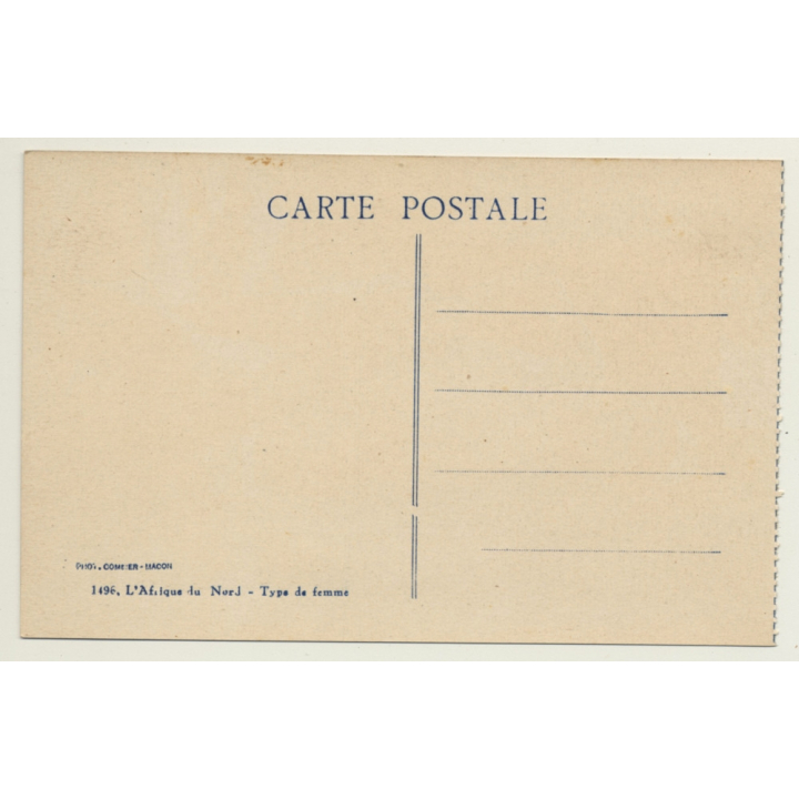 Maghreb: Nude Woman / Hairstyle - Ethnic (Vintage Postcard)