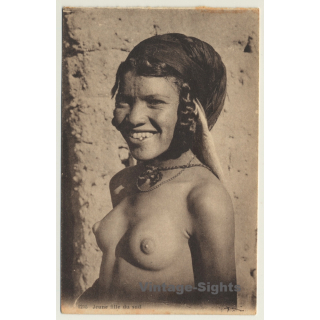 Africa: Jeune Fille Du Sud/ Nude - Ethnic (Vintage Postcard)